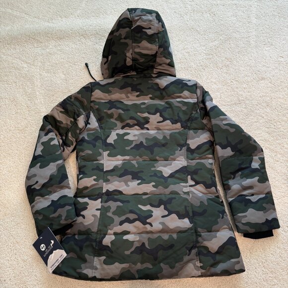 Arctic Expedition Horizontal Quilted Hybradown Down Coat‎ Hunter Camo XS - Picture 10 of 10